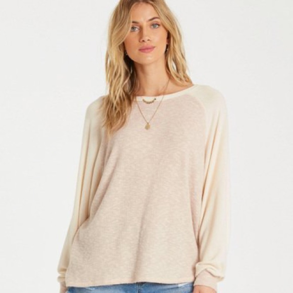 BILLABONG New Oversized Cutout Sweater with Tags Size Large